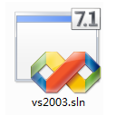 sln file of Visual Studio .NET 2003